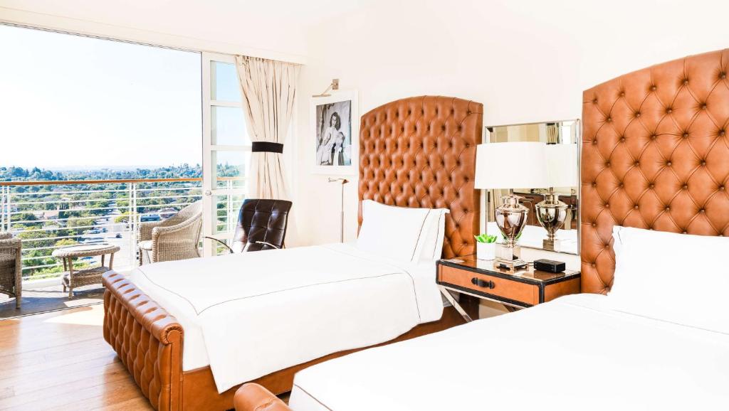 Premium Double Room with Two Double Beds and City View