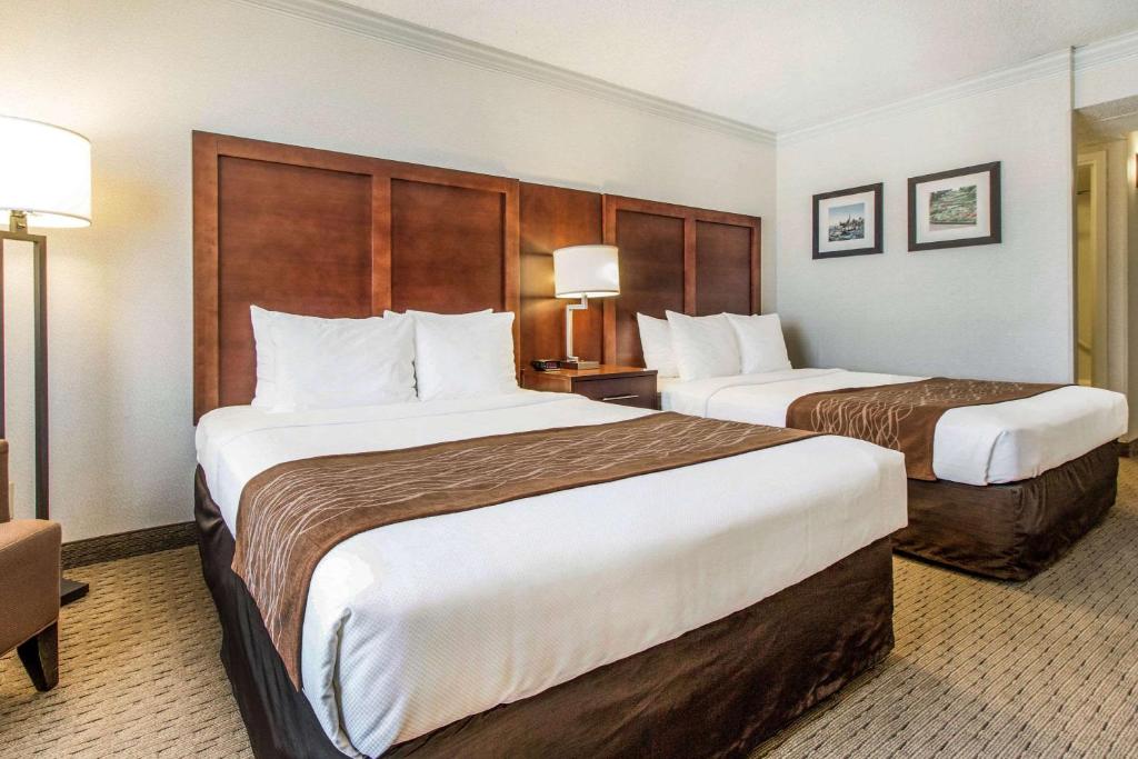 Queen Room with Two Queen Beds and Bay View – Non-Smoking