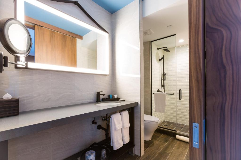 King Room – Hearing Accessible – Roll-in Shower