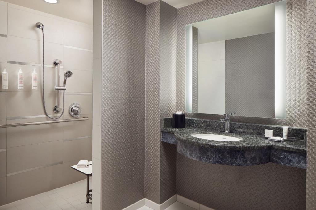 King Room with Roll-in Shower – Mobility Accessible
