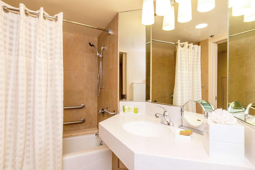 Deluxe View – One King Bed MobilityHearing Accessible Tub