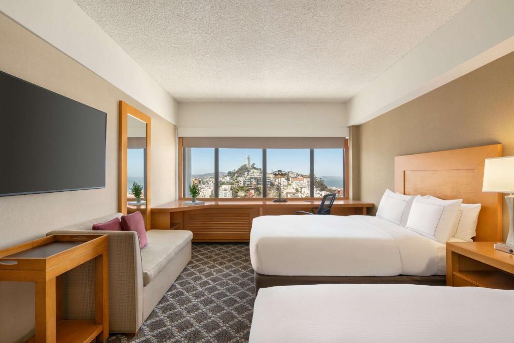 Premium Double Room with Two Double Beds and Bay View