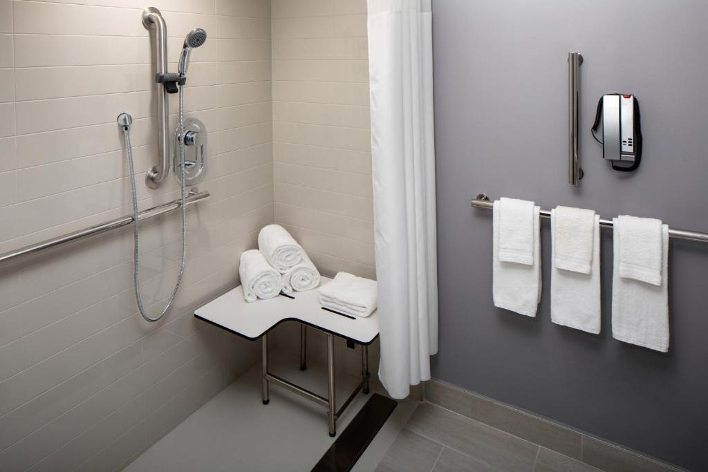 King Room with Roll-In Shower – Disability Access