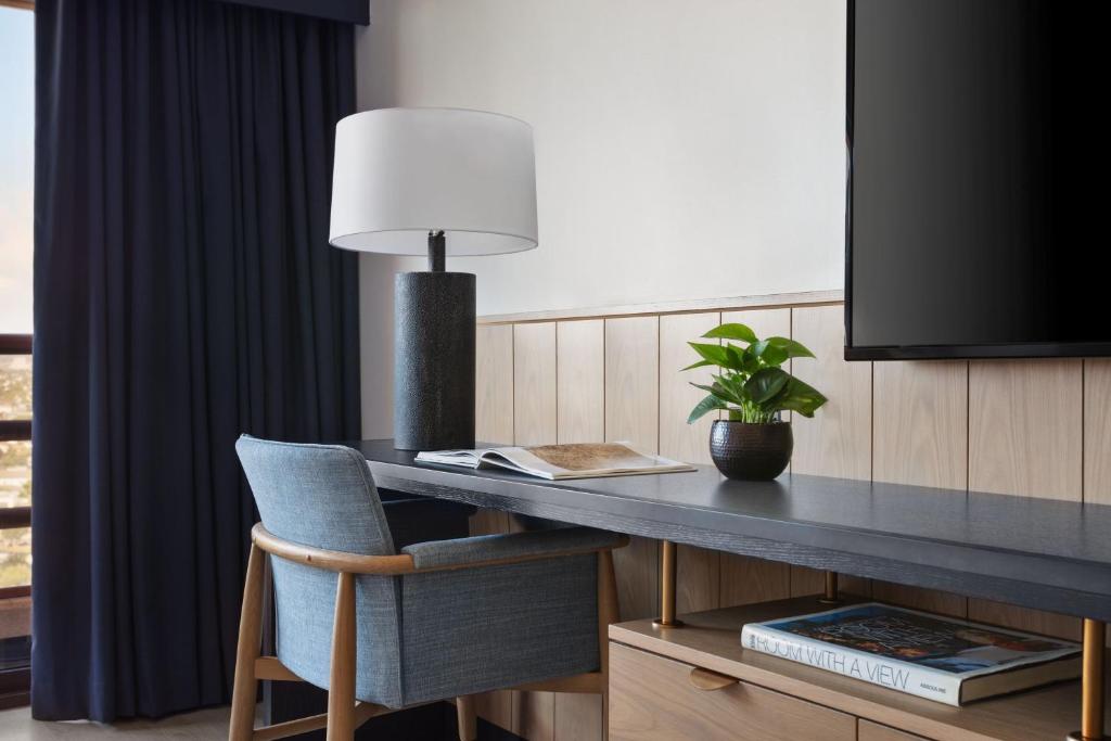 Guest Room with Two Double Beds and City View