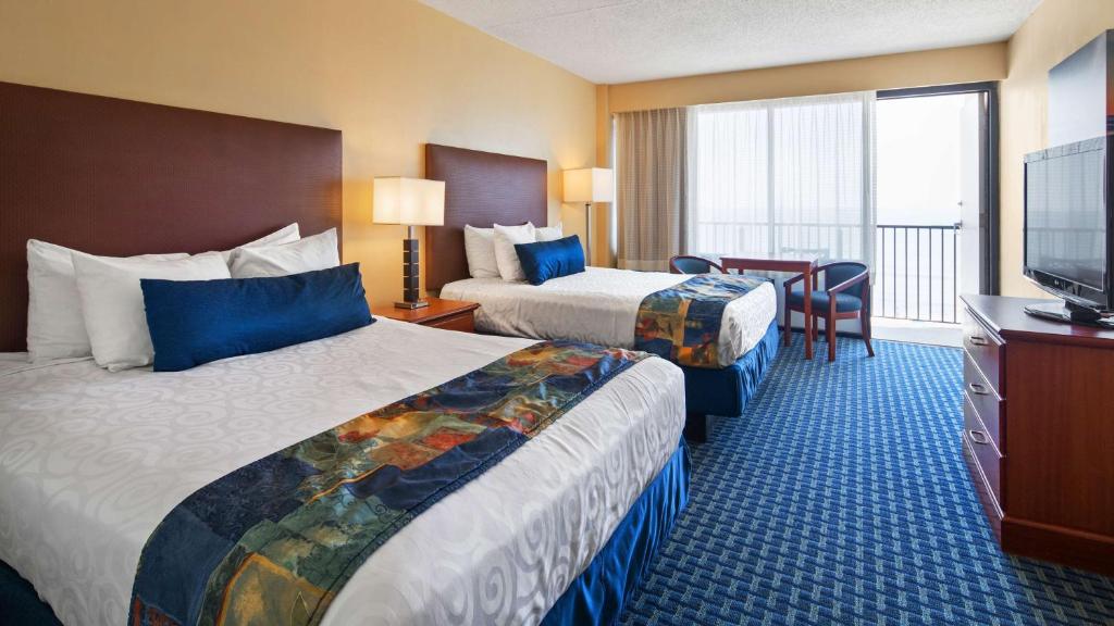 2 Double Beds Ocean View Non-Smoking