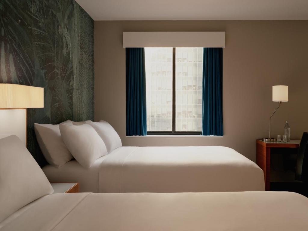 Double Room with Two Double Beds with City View