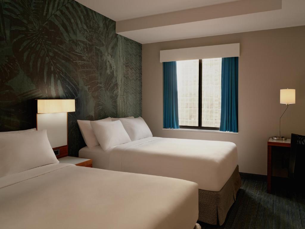 Double Room with Two Double Beds with City View