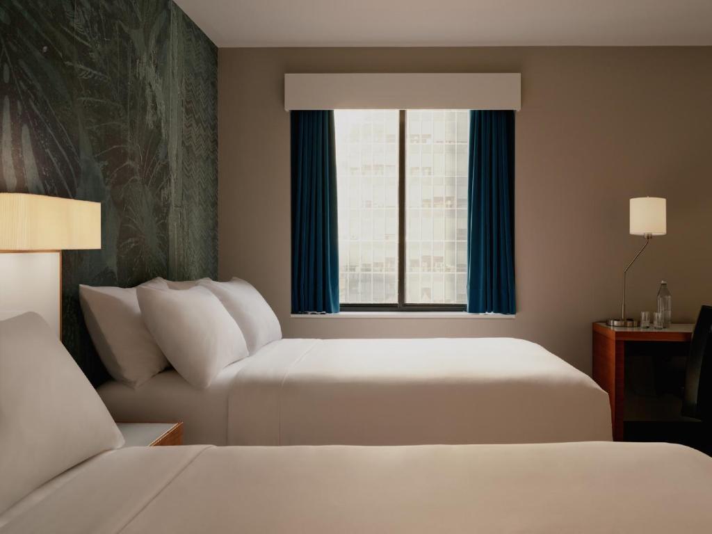 Double Room with Two Double Beds with City View