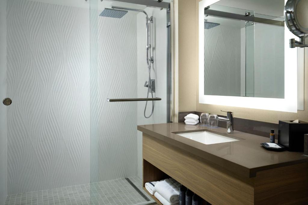 King Room with Lake View and Roll-in Shower – Mobility Accessible