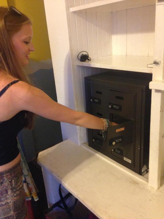 Bed in Women Only Dorm Room